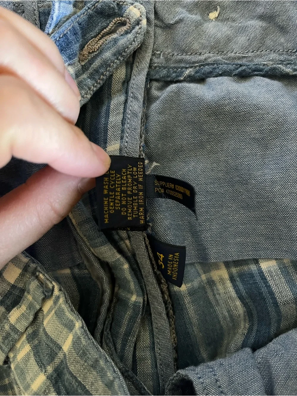 Vintage Polo Ralph Lauren India Madras Blue & Plaid Shorts